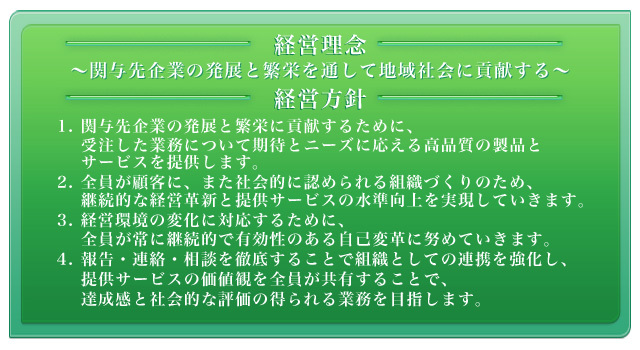 経営理念、経営方針